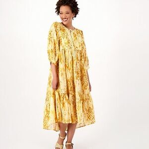 Destination 365 Boho Midi Dress Sz Large